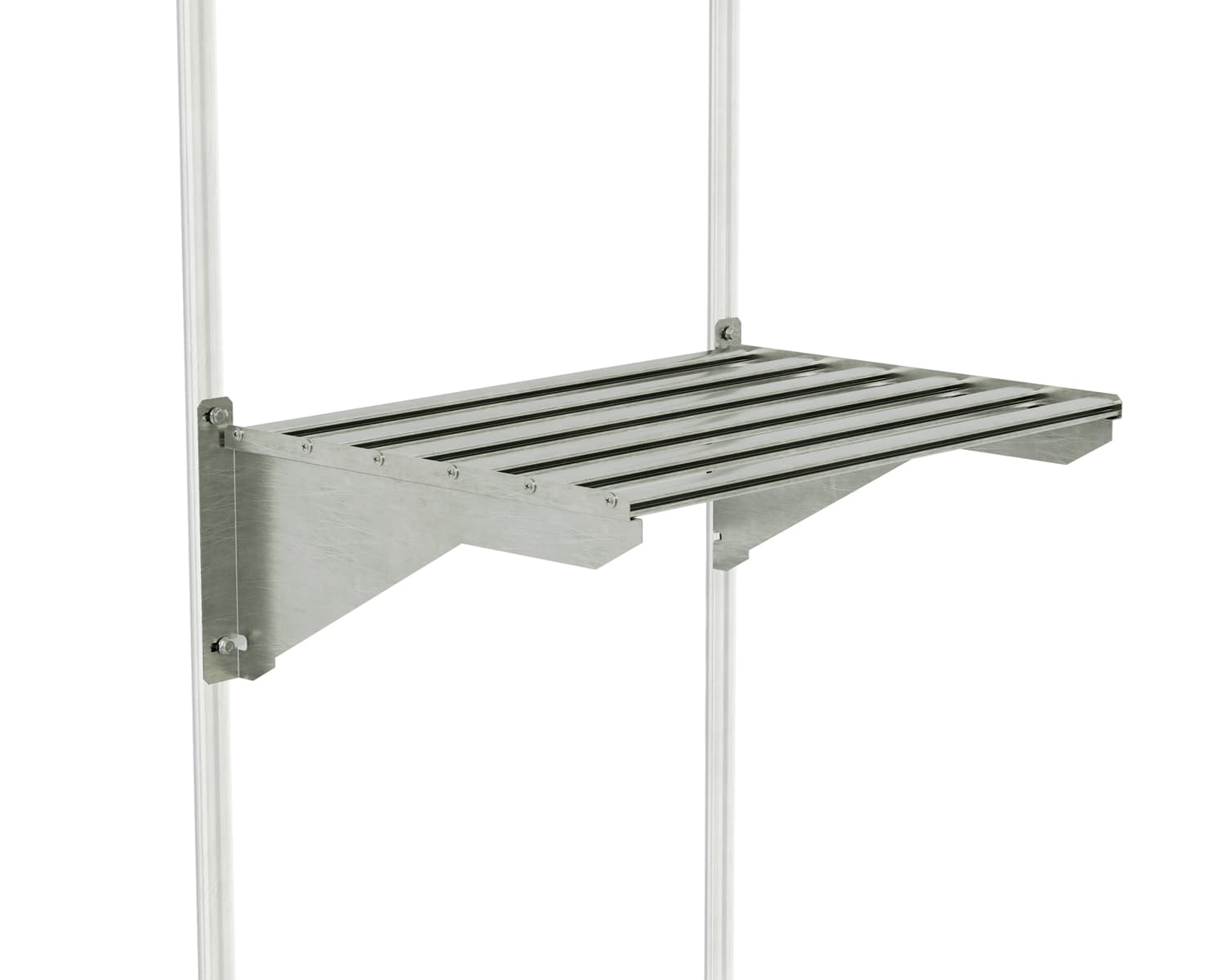 Canopia aluminum heavy-duty greenhouse shelf with brackets