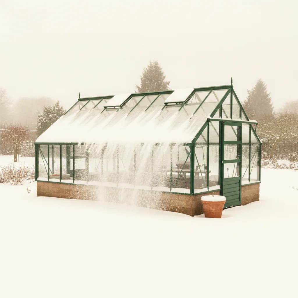 Greenhouse Snow Load: Roof Pitch and Collapse