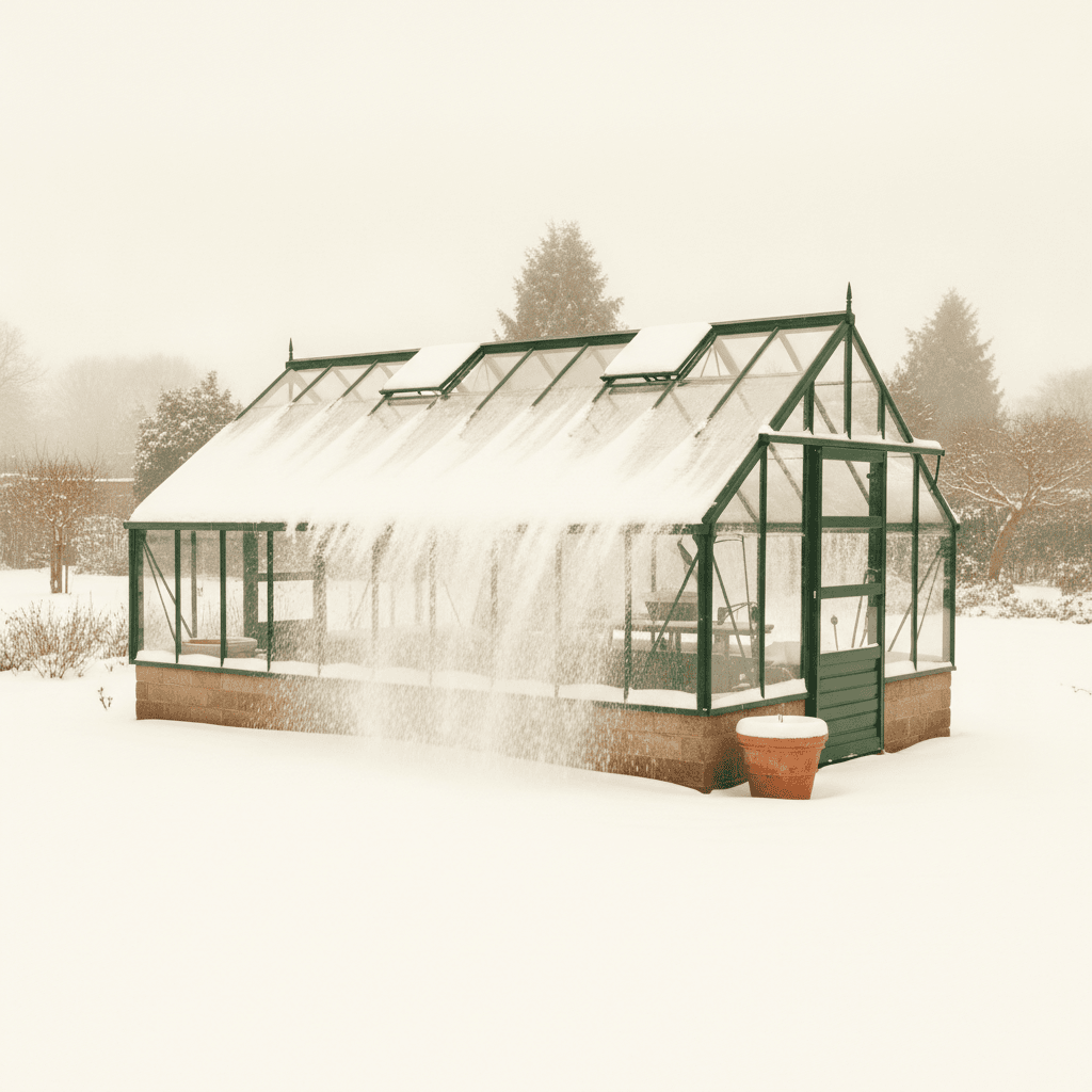 Greenhouse Snow Load: Roof Pitch and Collapse