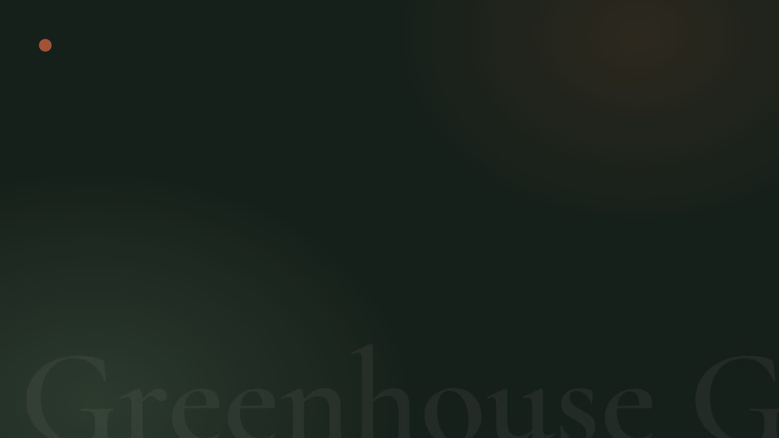 Backyard greenhouse in a garden
